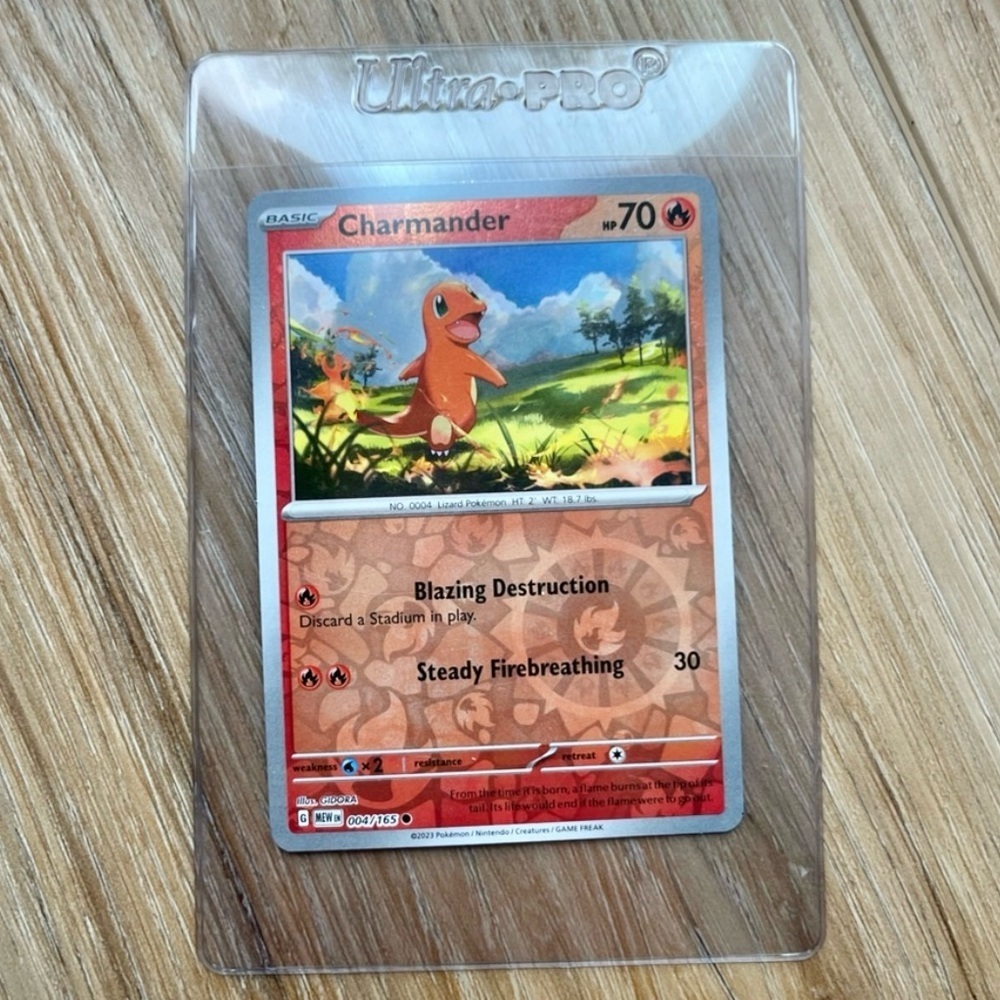 Pokémon 151 CHARMANDER Costco Promo Cosmos Holographic Foil Trading Card